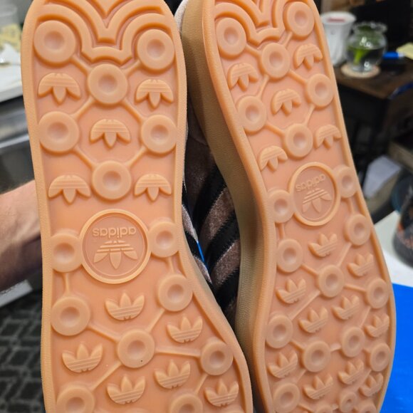 adidas Originals GAZELLE INDOOR JP7784 Earth Strata / Core Black Mens Sz 13 NEW - Picture 6 of 13